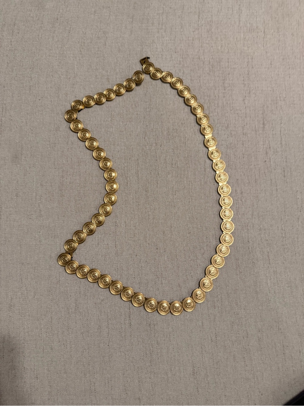 Double Strand Gold Coin-Link Waist Belt - Picture 7 of 7